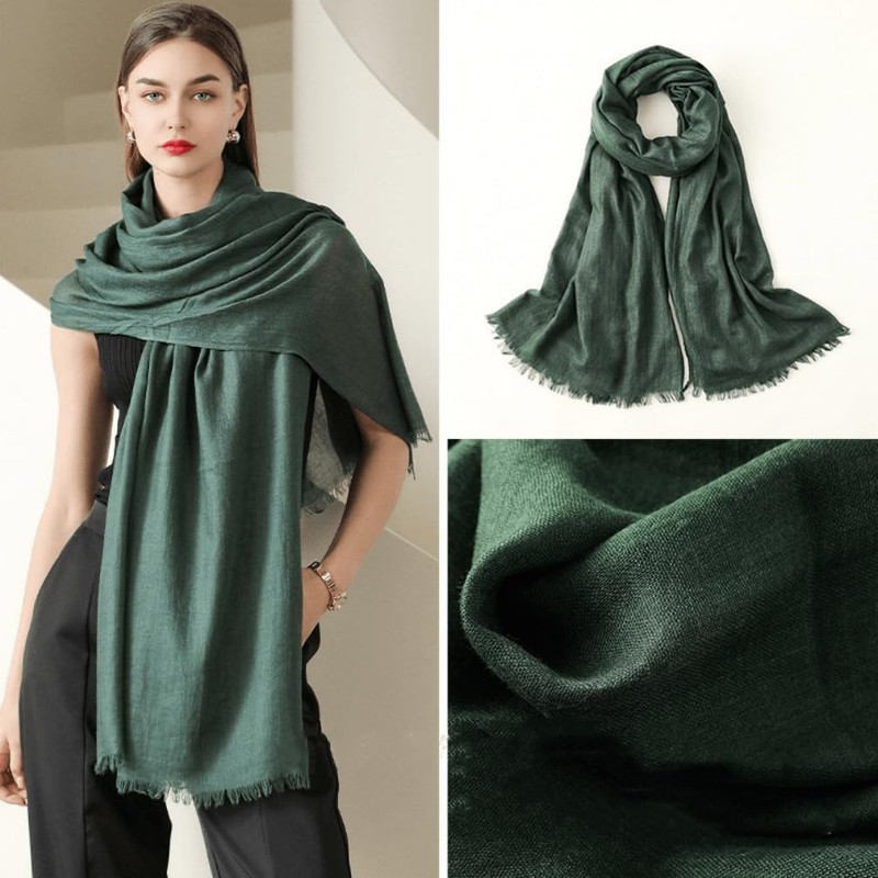 KOUMAKI Gauze Scarf, Large Scarf, Women's, UV Protection, Cotton Linen
