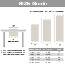 duduta Black Macrame Table Runner 12 x 36 inch, Farmhouse Dresser Covers Coffee Table Runner with Tassels