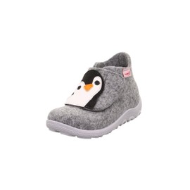 Superfit Baby Boys' Happy Slippers, Grey/Black 2000