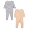 Schiesser Unisex Baby Double Pack Romper with Foot Toddler Pyjamas,