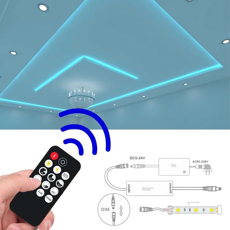 Mini RF Dimmer Controller, Mini RF Dimmer Controller 14 Buttons,