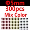 300PCS 3D Bionic Fish Eyes Fly Tying Material Lure Eyes