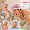 Janety Gorro de Baño Impermeable Reutilizable para Mujer, Set de