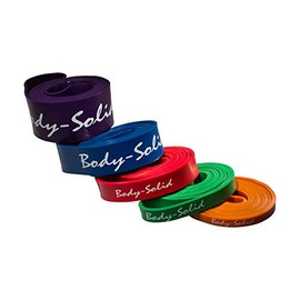 Body-Solid BSTB-5PACK 5 Pack Resistance Bands, Includes Bstb1, 2, 3, 4, 5