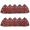 100 Pieces Triangle Sandpaper Sanding Sheets Sander Grinder Pads Hook