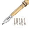 European Retro Stainless Steel Nibs Dip Writing Feather Pen Wax