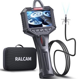 Ralcam Ralcam Two-Way Articulating Borescope, Endoscope Camera with Light 0.24in/6.2mm Articulated Inspection Camera, Semi-Rigid HD Video Snake Camera Scope for Automotive Aircraft Mechanics
