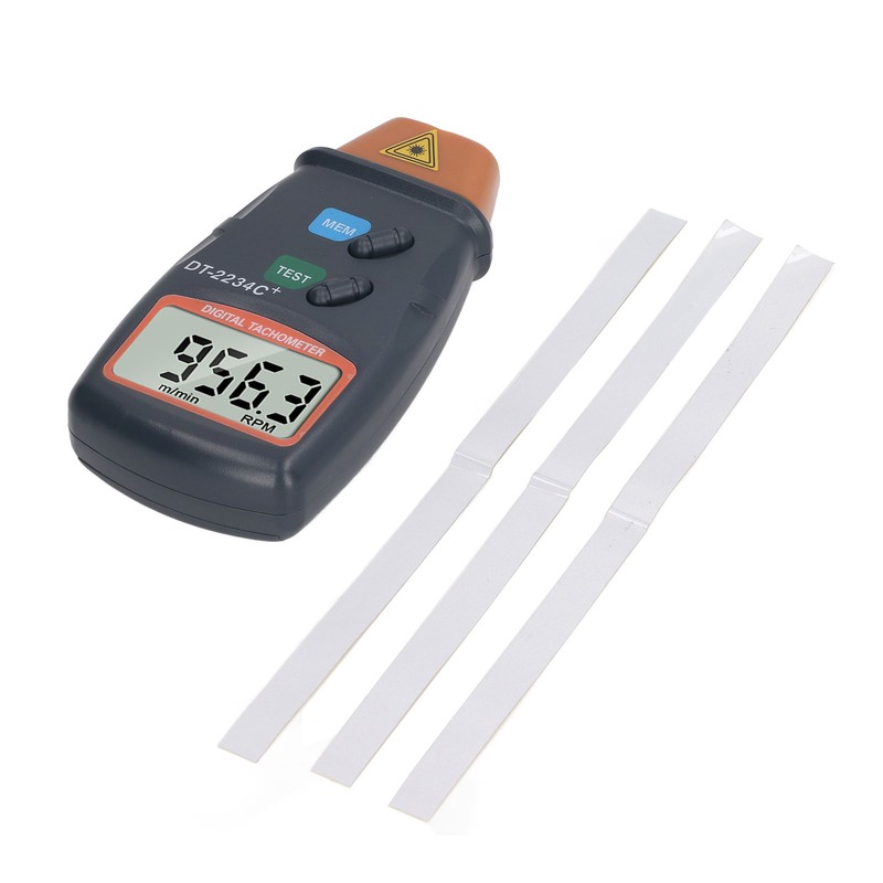 Digital Tachometer Laser Photo Non Contact Tach Meter Measurement Tool