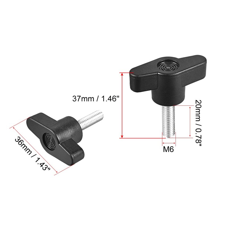 sourcing map Set of 3 Star Screws, Star Head, Star