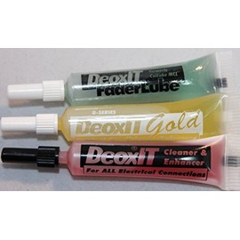 Caig DeoxIT, Gold, Fader - 3 x 2ml Squeeze Tubes, 100% Solution - 1 Each of D100L, G100L, F100L