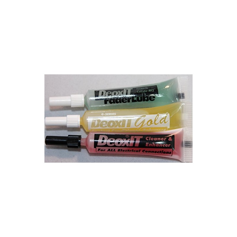Caig DeoxIT, Gold, Fader - 3 x 2ml Squeeze Tubes,