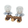 Mueller Shower Faucet, Brass, Cartridge Valve, 2-Handle, 3-3/8" Center Distance,