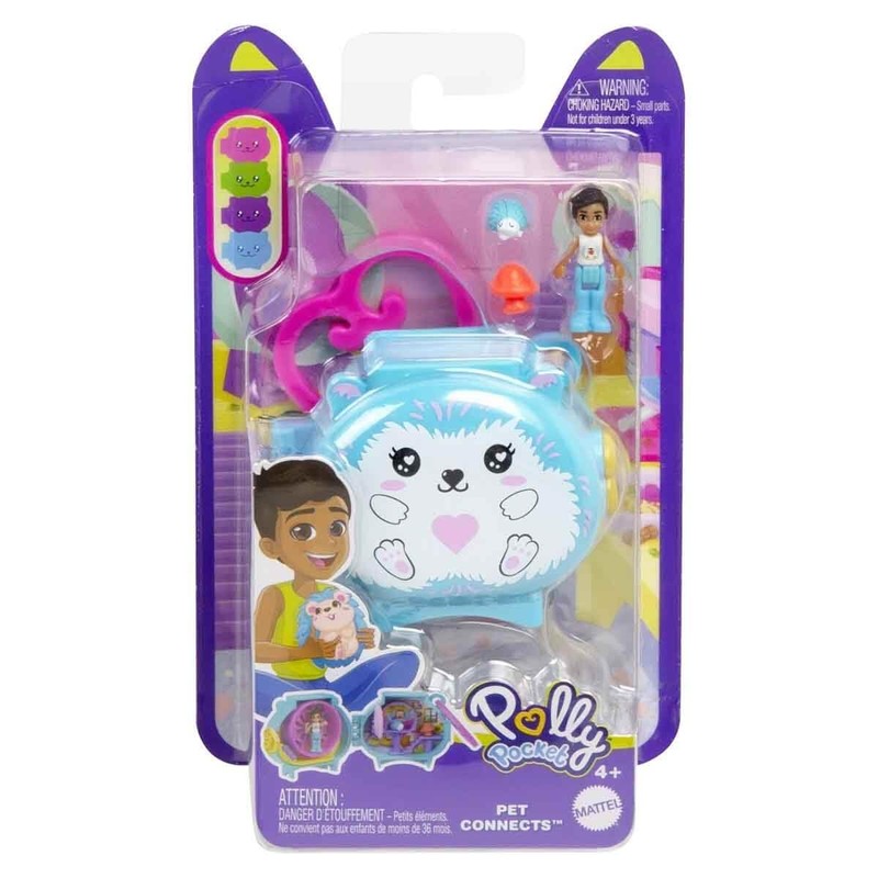 Polly Pocket Cuddly Toys Compact Play Set GYV99 - Hedgehog