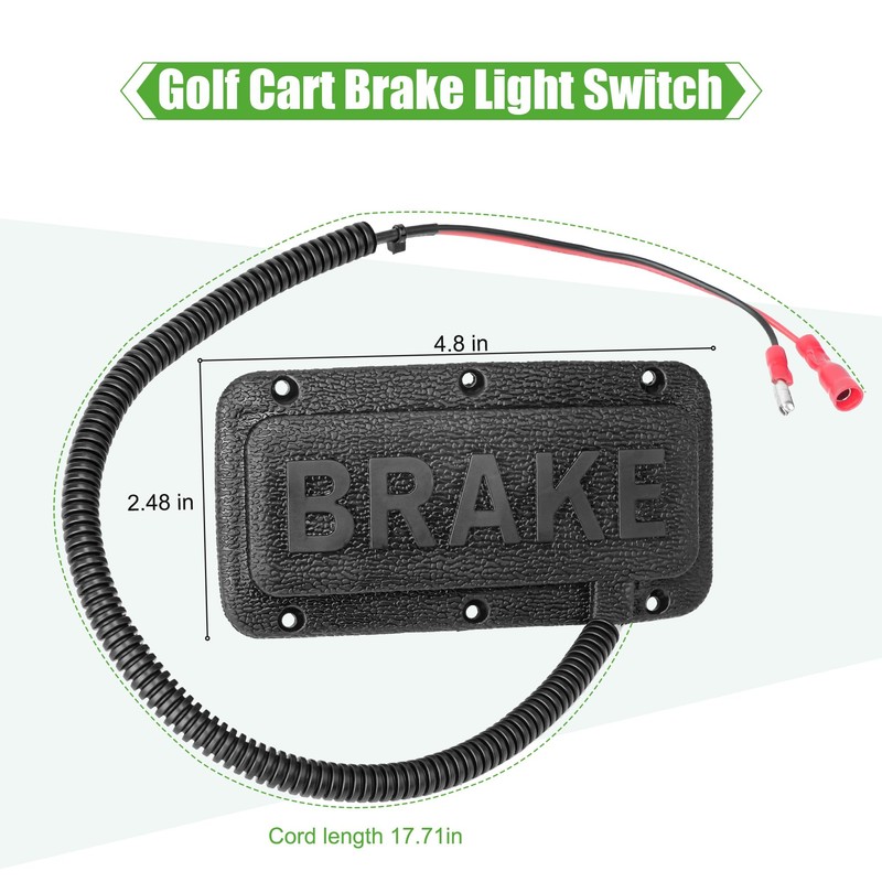 10L0L Universal Golf Cart Brake Light Switch/Brake Pad for Yamaha