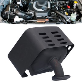 Natudeco Muffler Exhaust GX160 Engine Muffler Exhaust Metal Silencer Accessory Set with Washer Fit for Generators Pressure Washersand Water Pumps(Black)