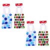 Christmas/Holiday Food Safe Frosted Treat Bags; Snowflake & Ornament Styles