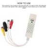 USB Video Capture Card DriveFree Monitoring Computer Accessory with 1Channel
