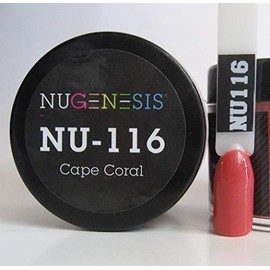 NuGenesis Nail Dipping Powder Color 1.5oz/43g jar - (NU116 CAPE CORAL)