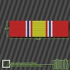 Stuck Vinyl Graphics National Defense Service Ribbon -4"x1.1" (x2) -