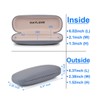 RayLove Unisex Hard Shell Eyeglasses Cases, Protective Case For Glasses(2Black+1Grey)