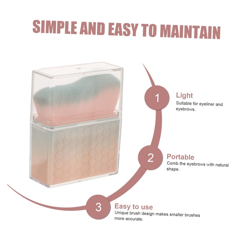 FRCOLOR Portable Waveshaped Self Tanning Brush with Soft Bristles for