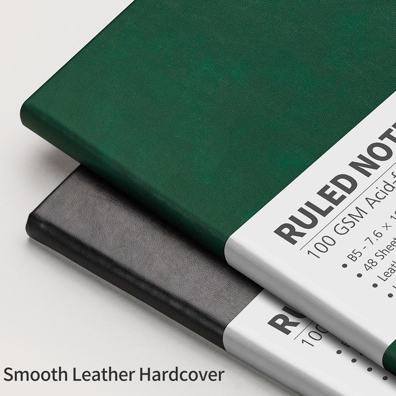RETTACY Notebook Lined B5, Lightweight Journal Diary with 96 Numbered