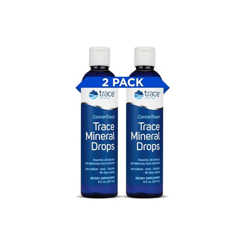 Concentrace Trace Mineral Drops 8 oz (Pack of 2)