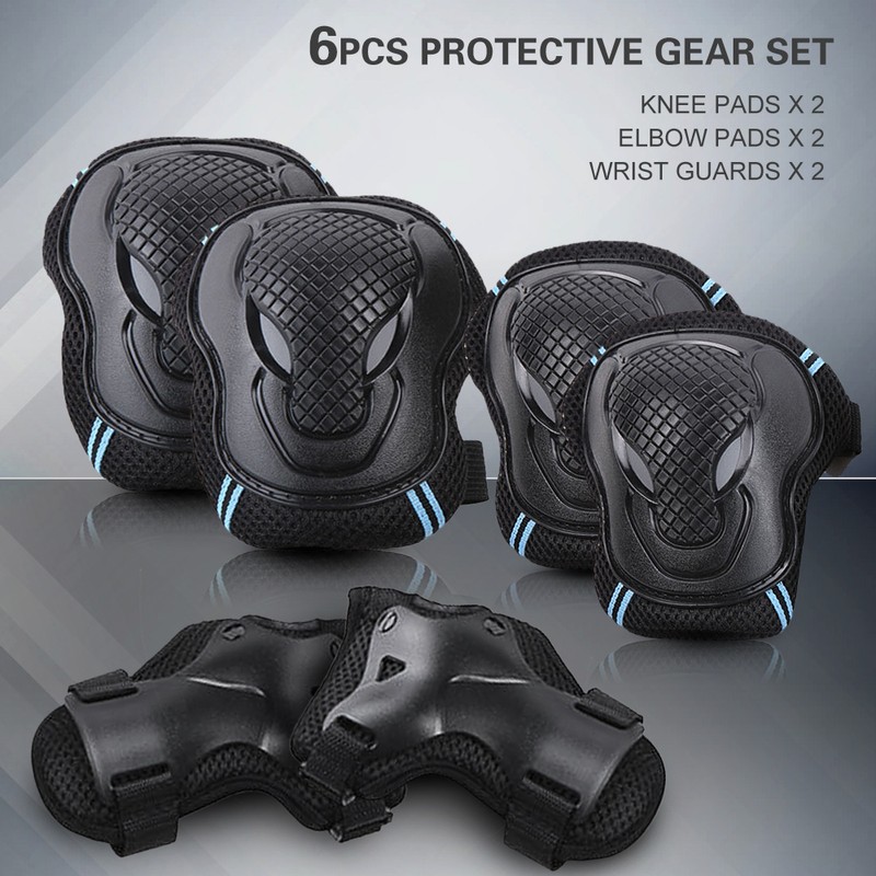 Knee Pads Set 6 Protector Kit Knee Pads Elbow Pads