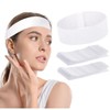 Grehge es Disposable Facial Headbands for Women Individual Wrapped Elastic
