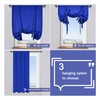 DONREN Blackout Thermal Insulated Adjustable Tie Up Shade Curtain with