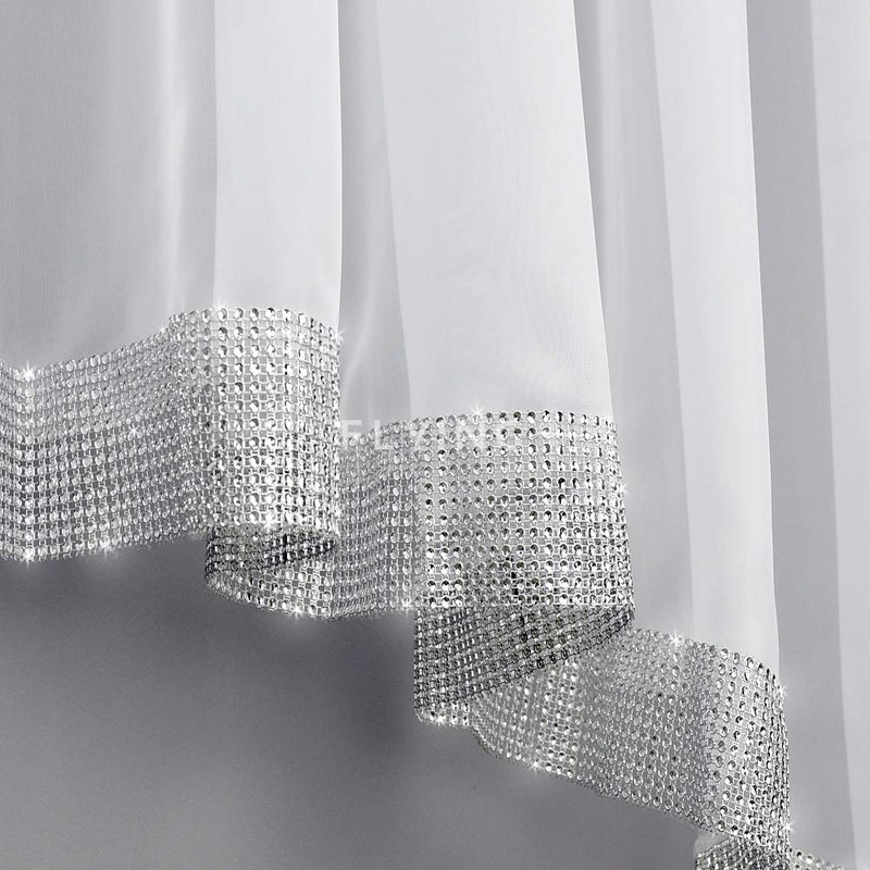 FKL Top Ready-Made Voile Curtain Top Design Set Beautiful Living