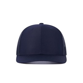 Quanhaigou Trucker Hat - Mesh Snap Back - Unisex Adjustable Baseball Cap - Outdoor Hats for Men Women, Navy Blue, One Size