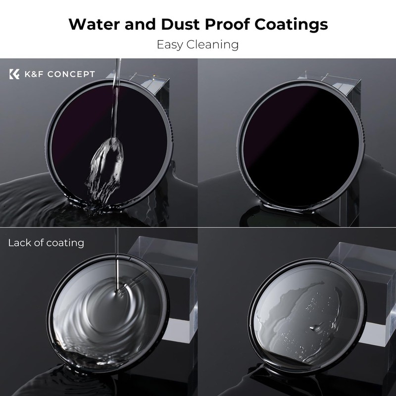 K&F Concept 55mm ND100000 Filter, 16.6 Stop Fixed ND Optical