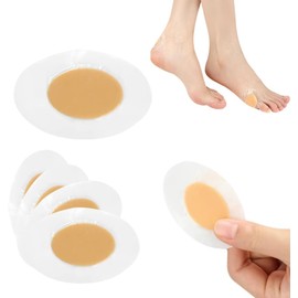 100 Parches Ovalados Protectores Para Ampollas Resistentes al Agua y de Alta Adherencia Protección y Alivio en Talón, Pies, Dedos y Manos Flexible y Discreto, Uso Diario o Deportivo