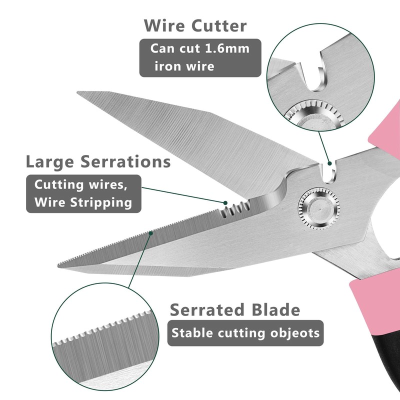 BoFuYuan Heavy Duty Scissors Multipurpose - Sharp Utility Scissors All
