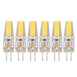 6 Pcs 6W 500LM G4 Bulb LED COB Silica Gel Energy Saving Lamp Bulb for Ceiling Lamp Wall Lamp Table Lamp