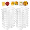 Dasinro 20 Sets Compartment Condiment Container, Reusable Snack Pack Containers,