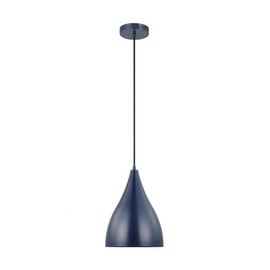 Generation Lighting 6545301-127 Oden Pendant, 1-Light 60 Watts, Navy
