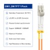 FLYPROFiber 2M/7ft OM1 LC to LC Fiber Patch Cable, Length