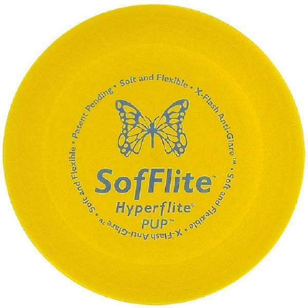 Hyperflite K-10 Pup SofFlite Dog Disc 7 Inch, Ultra-Soft for Canines with Sensitive Mouths, Best Flying, Dog Frisbee, Competition Grade, Outdoor Flying Disc Training