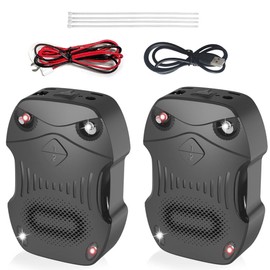 XIAXIA 2X Ultraschall-Mückenschutz-Abwehrer, Abwehrbatterien unter der Haube, für Automotive, Garage, Dachboden, Keller, Lager, Scheune, Fahrzeugschutz