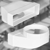 KOTARBAU® Flat Duct Deflection Piece 90° for Ventilation Duct Round-Square