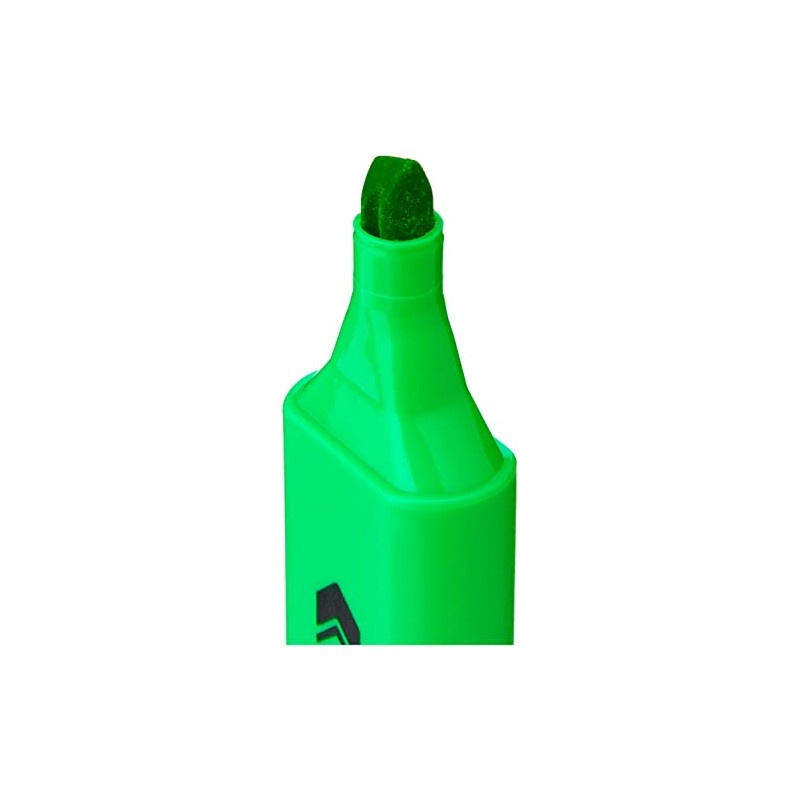 Hainenko Value Flat Barrel Chisel Tip Highlighter - Green