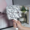YCHMIR Hand Held Mirror Electroplate Mirror Sliver, Square 9 x5.1