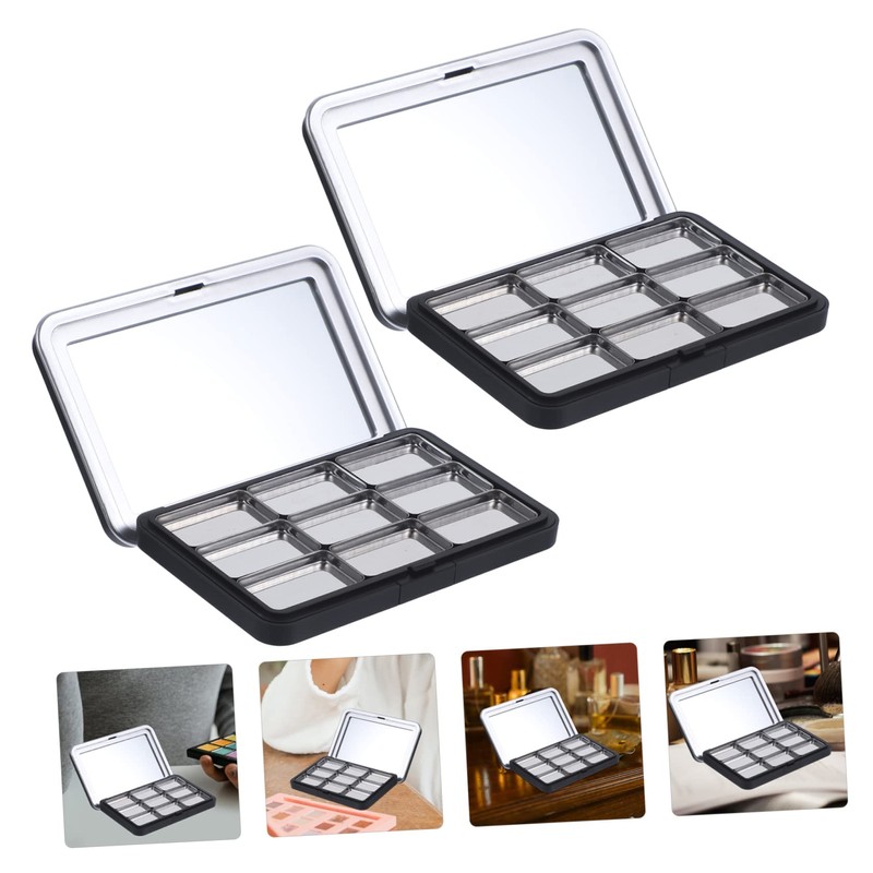 POPETPOP 2 Sets Magnet-Box, leer, leer, Lidschatten-Palette, leer, Lippenstift, leer,