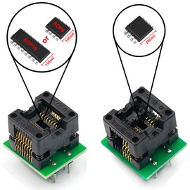SOP8 to DIP8,SOP16 to DIP16 IC Programmer Socket Converter Adapter Module 2PCS(SOP8 200mil+SOP16 150mil) Wide Body Narrow Body