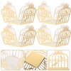 Gadpiparty 50pcs Bird Cage Candy Boxes Decorative Sugar Container Small