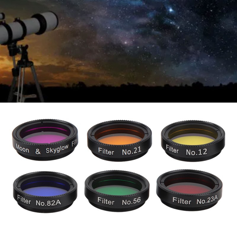 Telescope Filters 6 in 1 1.25in Compatibility Telescope Moon Filter