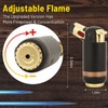 Refillable Butane Torch Lighter, Super Long Flame, Windproof, Adjustable for