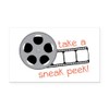 CafePress Sneak Peek Rectangle Car Bumper Magnet